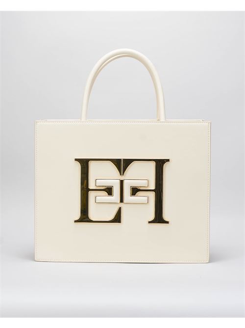 Borsa a mano media con logo Elisabetta Franchi ELISABETTA FRANCHI | Borsa | BS05A46E2193